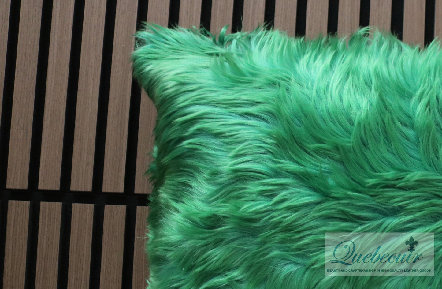 98298 Green Angora Goat Pillow.