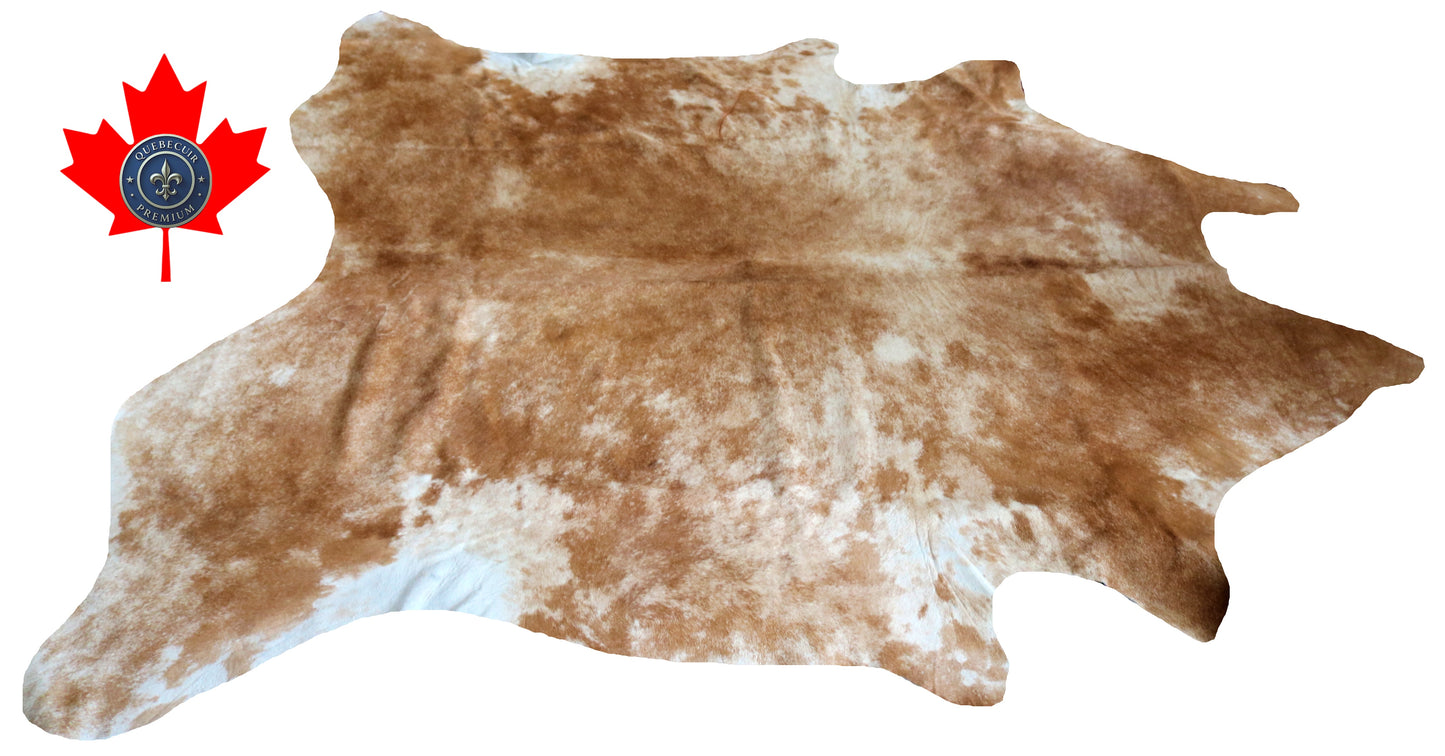 98925- Cowhide Rug Tapis Peau de Vache SUPER BIG SIZE XXXL - Collection Quebecuir Premium
