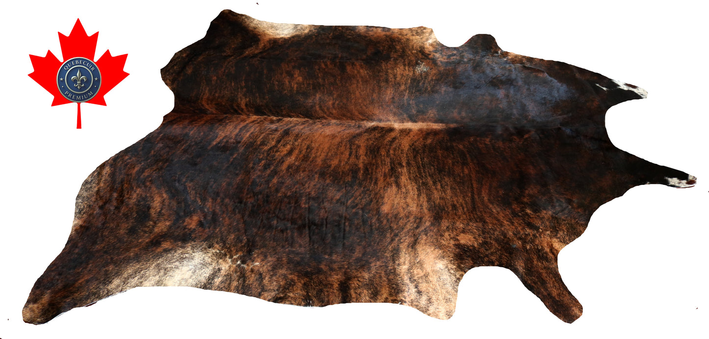 98955- Cowhide Rug Tapis Peau de Vache SUPER BIG SIZE XXXL - Collection Quebecuir Premium
