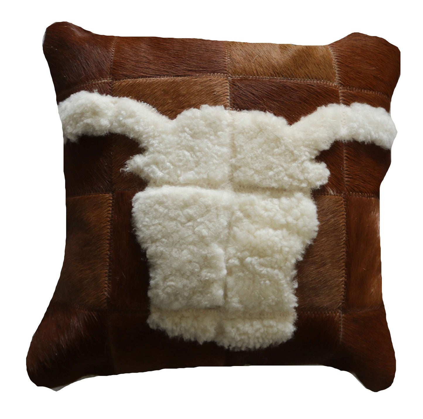 301324 Coussin Peau de Vache Cowhide Pillow Collection Quebecuir Premium