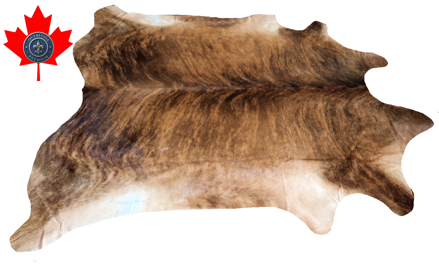 98964- Cowhide Rug Tapis Peau de Vache SUPER BIG SIZE XXXL - Collection Quebecuir Premium
