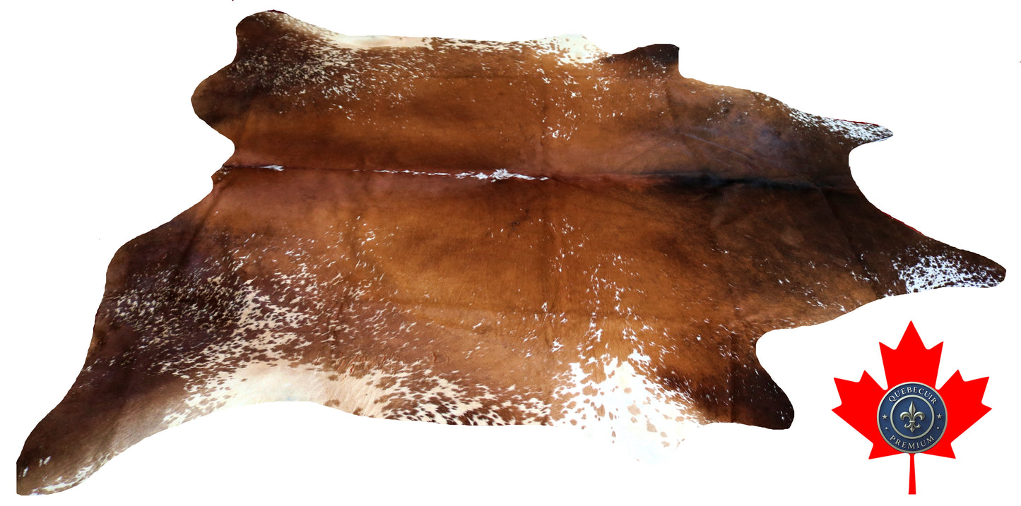 200002 - Cowhide Rug Tapis Peau de Vache SUPER BIG SIZE XXXL - Collection Quebecuir Premium