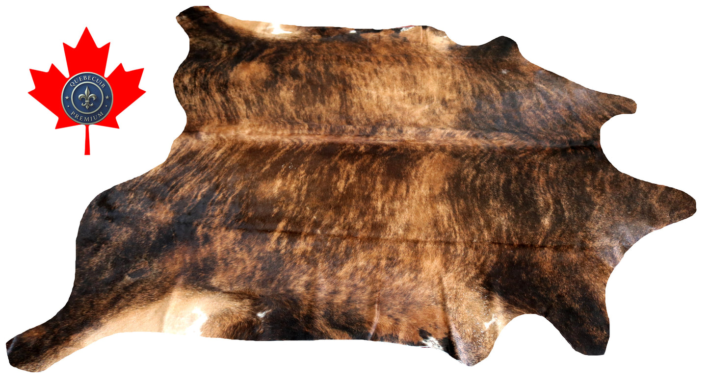 200010 - Cowhide Rug Tapis Peau de Vache SUPER BIG SIZE XXXL - Collection Quebecuir Premium
