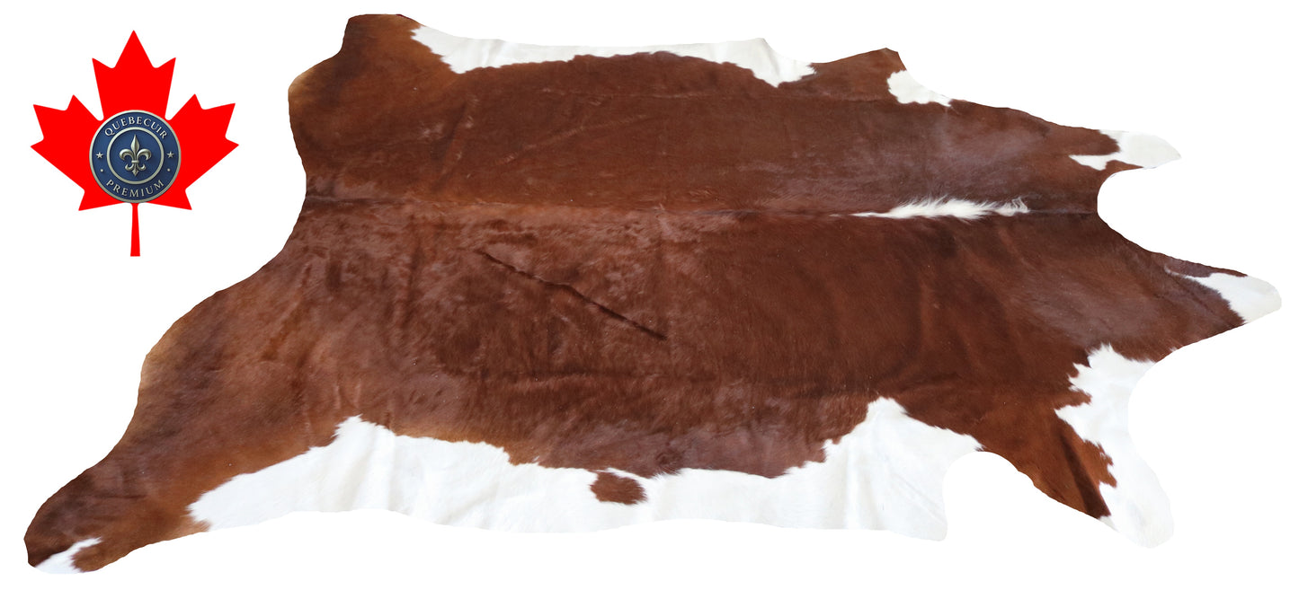 200013 - Cowhide Rug Tapis Peau de Vache SUPER BIG SIZE XXXL - Collection Quebecuir Premium