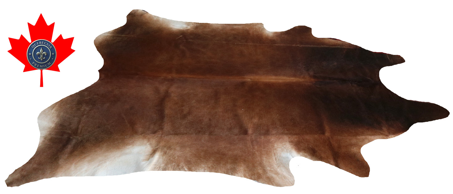 200017 - Cowhide Rug Tapis Peau de Vache SUPER BIG SIZE XXXL - Collection Quebecuir Premium