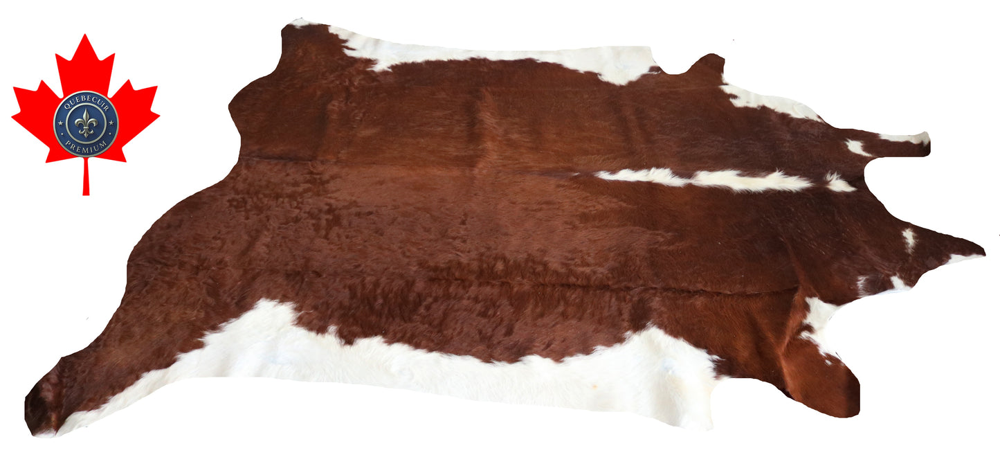 200020 - Cowhide Rug Tapis Peau de Vache SUPER BIG SIZE XXXL - Collection Quebecuir Premium