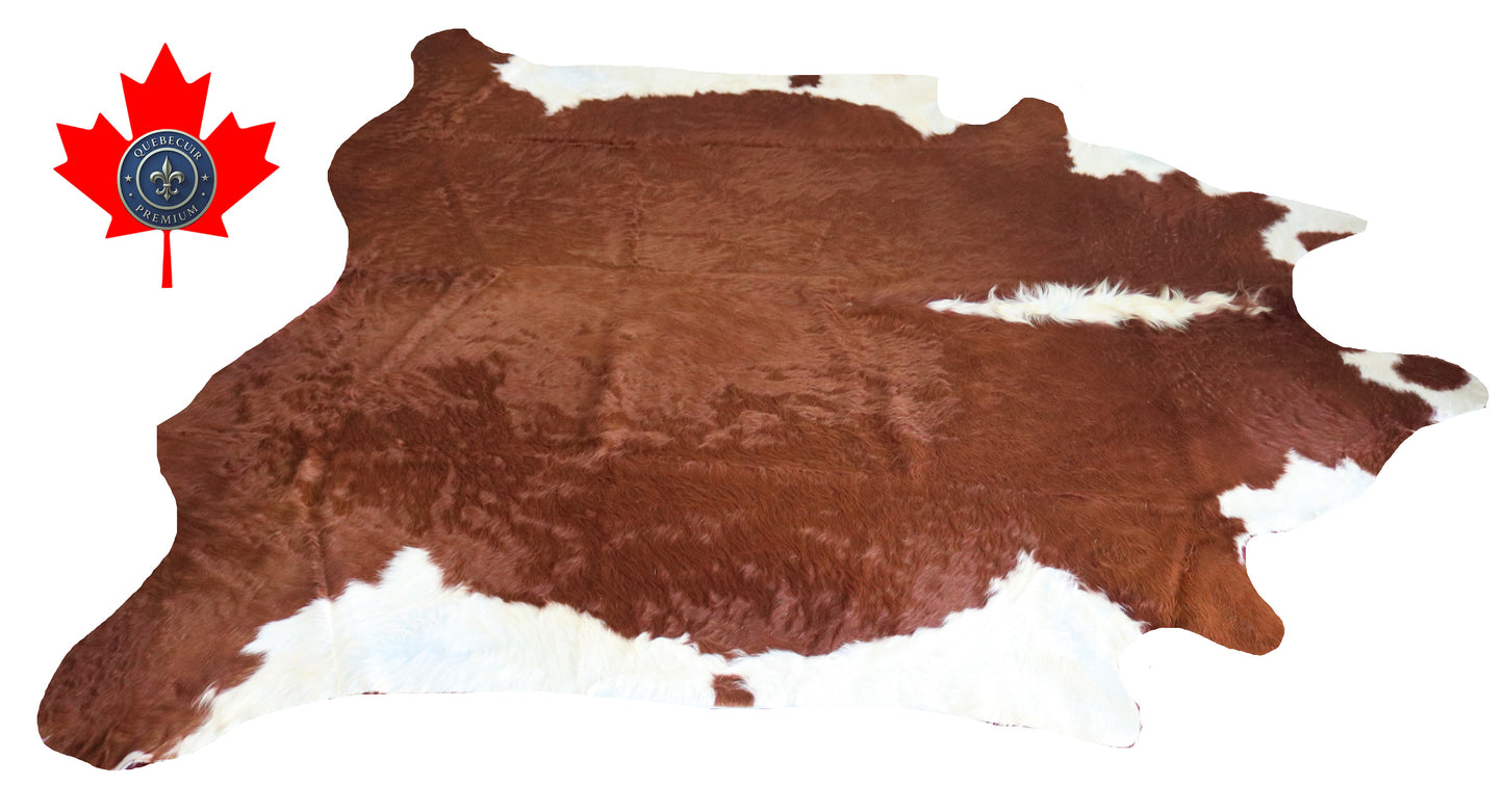 200022 - Cowhide Rug Tapis Peau de Vache SUPER BIG SIZE XXXL - Collection Quebecuir Premium