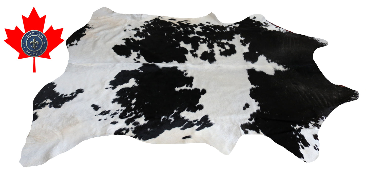 200036 - Cowhide Rug Tapis Peau de Vache SUPER BIG SIZE XXXL - Collection Quebecuir Premium