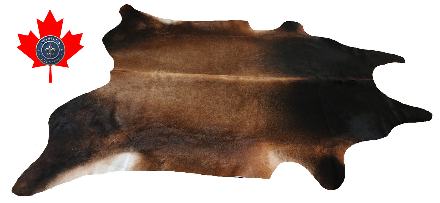 200061 - Cowhide Rug Tapis Peau de Vache SUPER BIG SIZE XXXL - Collection Quebecuir Premium