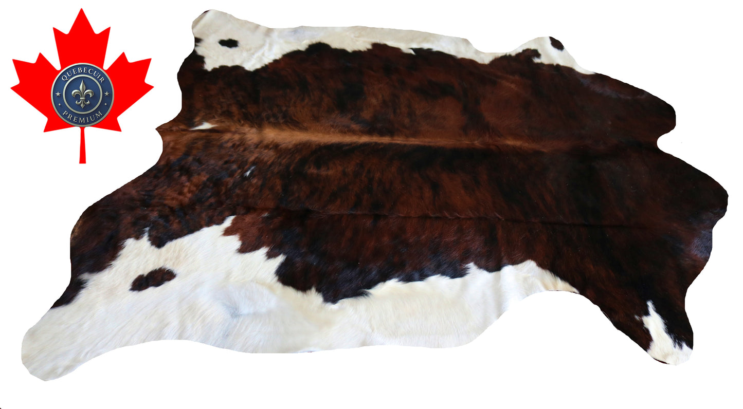 200088- Cowhide Rug Tapis Peau de Vache SUPER BIG SIZE XXXL - Collection Quebecuir Premium