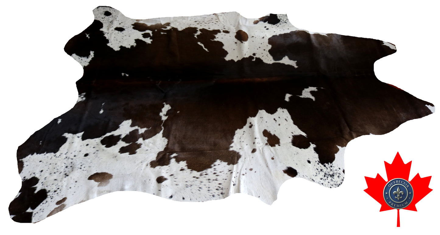 200097- Cowhide Rug Tapis Peau de Vache SUPER BIG SIZE XXXL - Collection Quebecuir Premium
