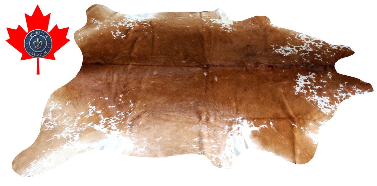 200102- Cowhide Rug Tapis Peau de Vache SUPER BIG SIZE XXXL - Collection Quebecuir Premium