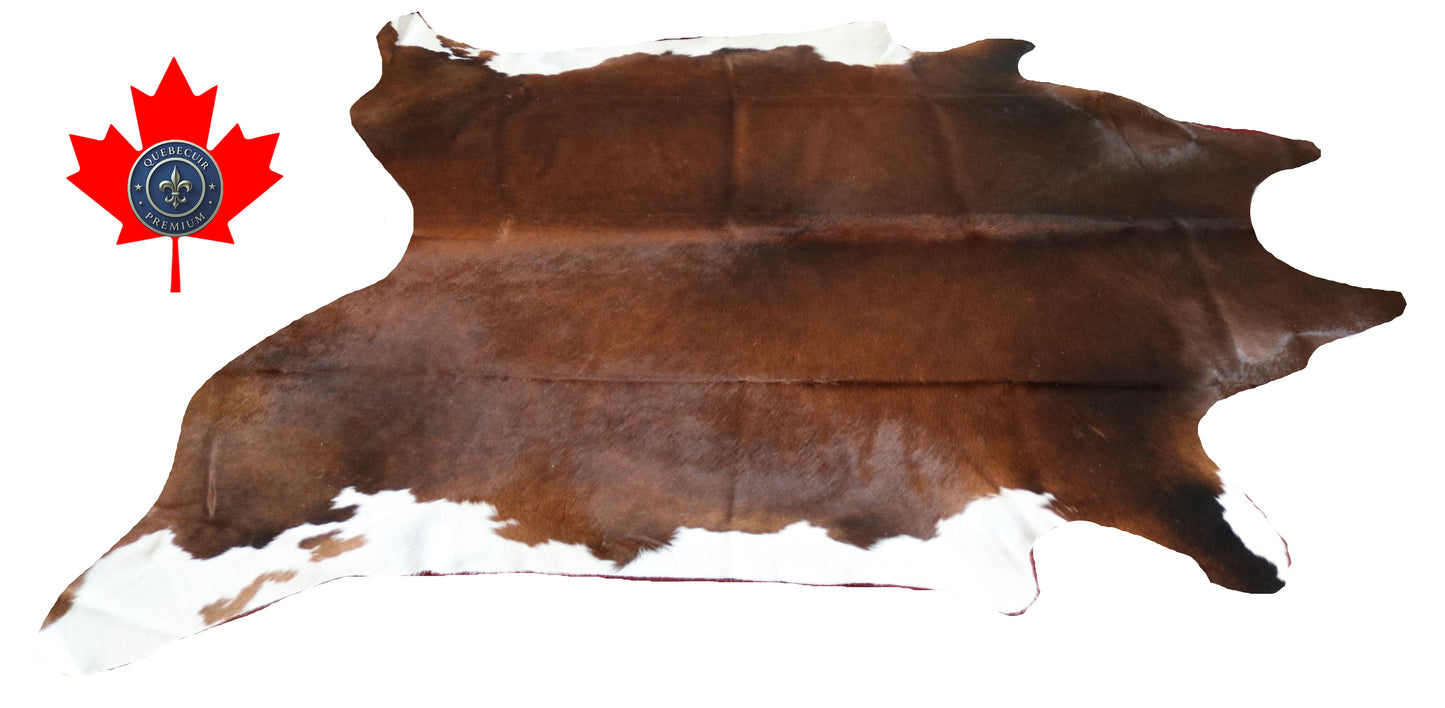 200104- Cowhide Rug Tapis Peau de Vache SUPER BIG SIZE XXXL - Collection Quebecuir Premium