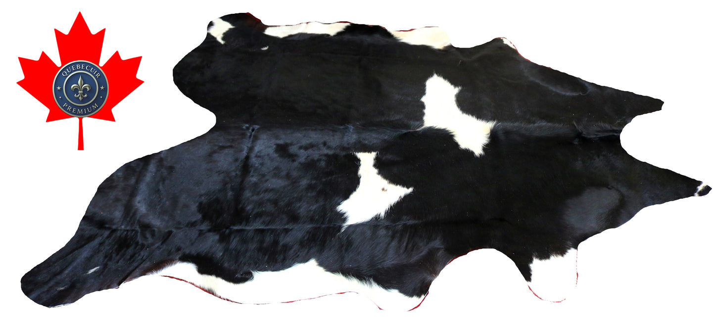 200114- Cowhide Rug Tapis Peau de Vache SUPER BIG SIZE XXXL - Collection Quebecuir Premium