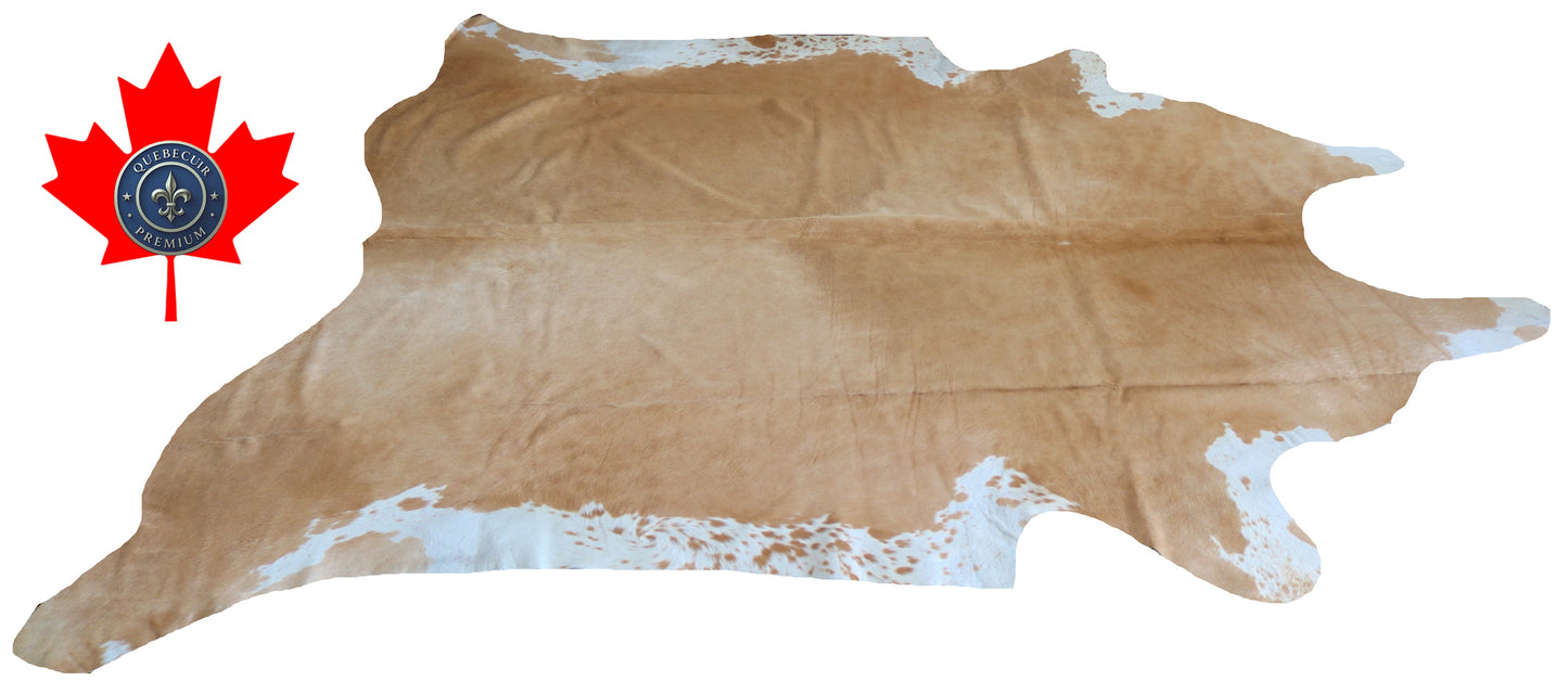 200115- Cowhide Rug Tapis Peau de Vache SUPER BIG SIZE XXXL - Collection Quebecuir Premium