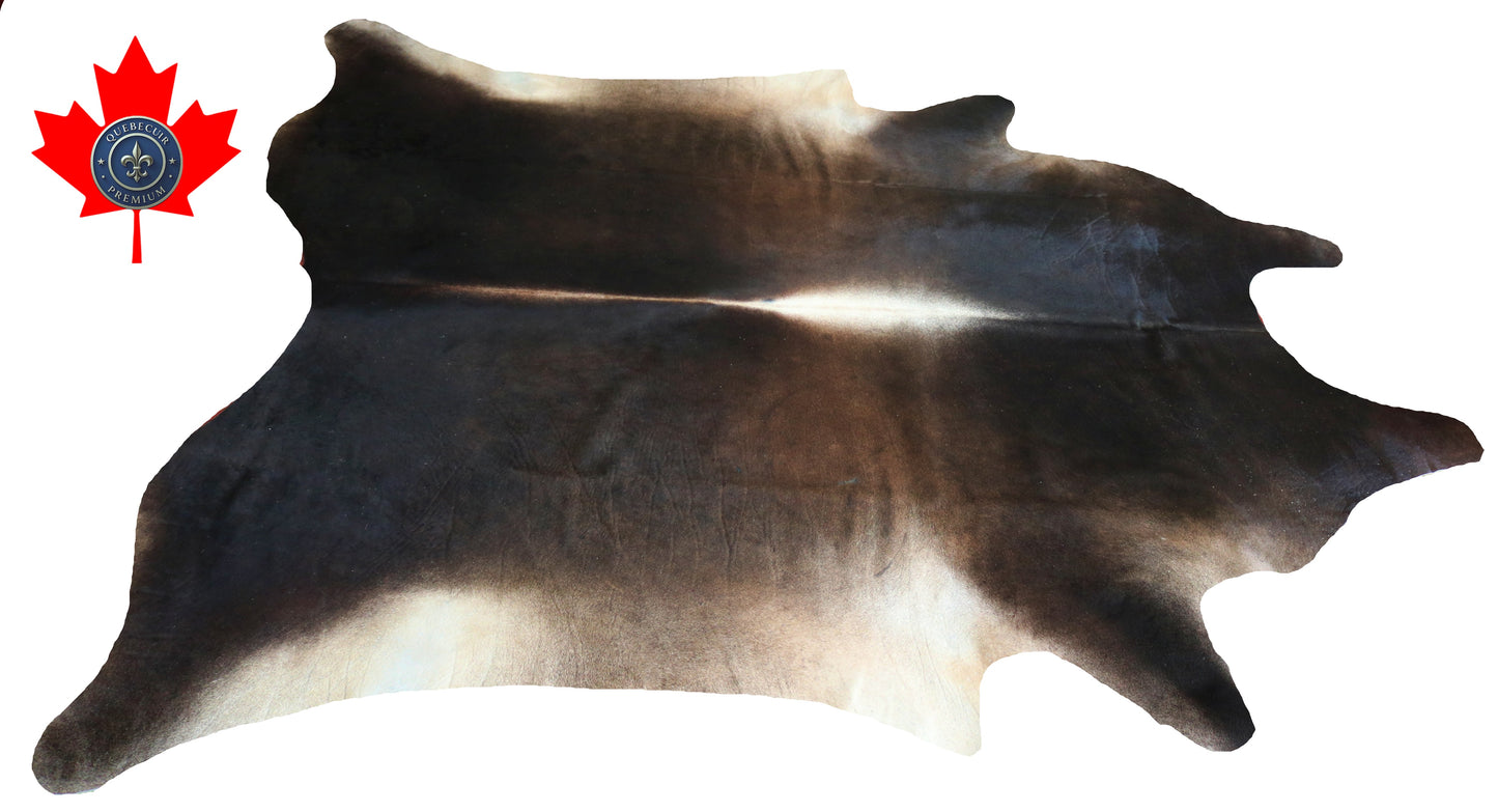 200120- Cowhide Rug Tapis Peau de Vache SUPER BIG SIZE XXXL - Collection Quebecuir Premium