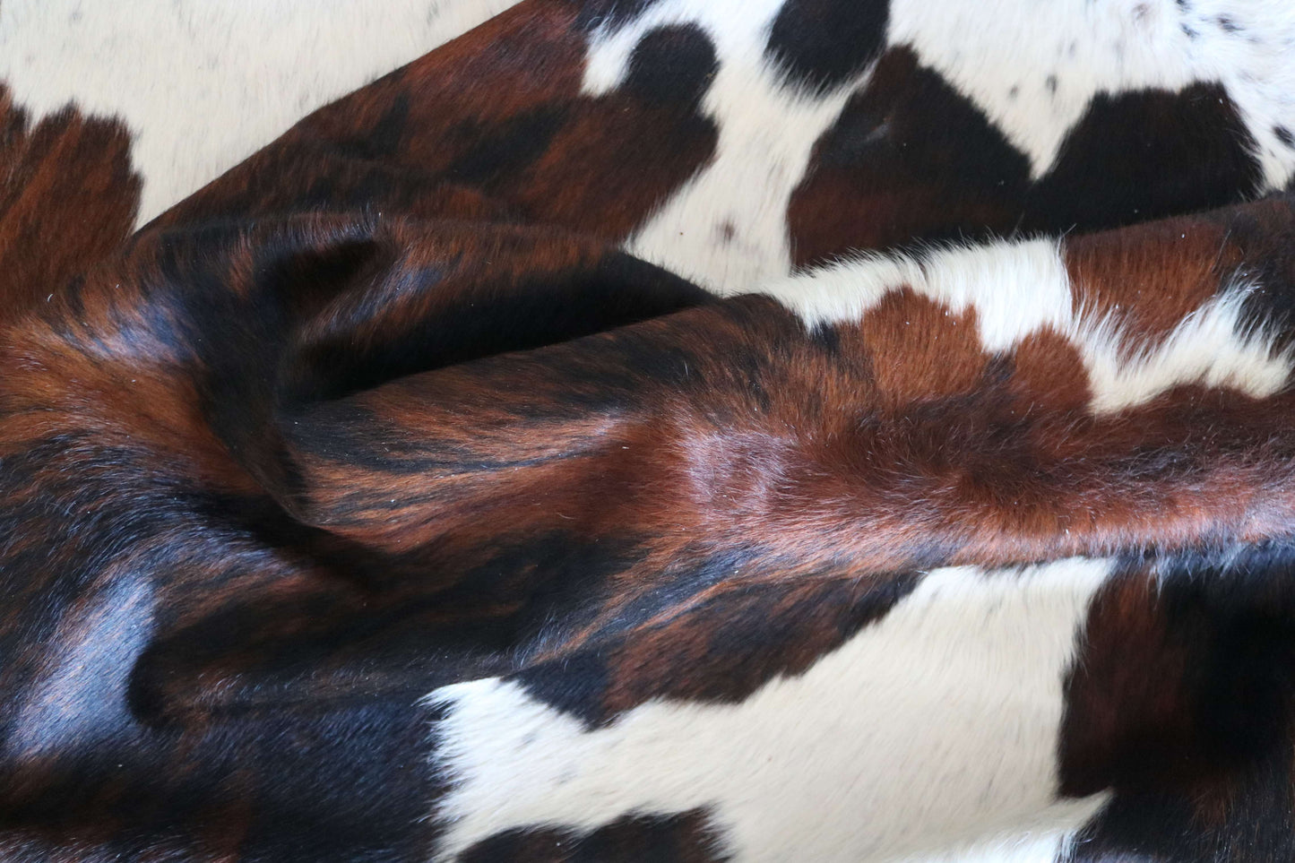 100306- TRICOLOR Cowhide Rug - Quebecuir Premium Collection