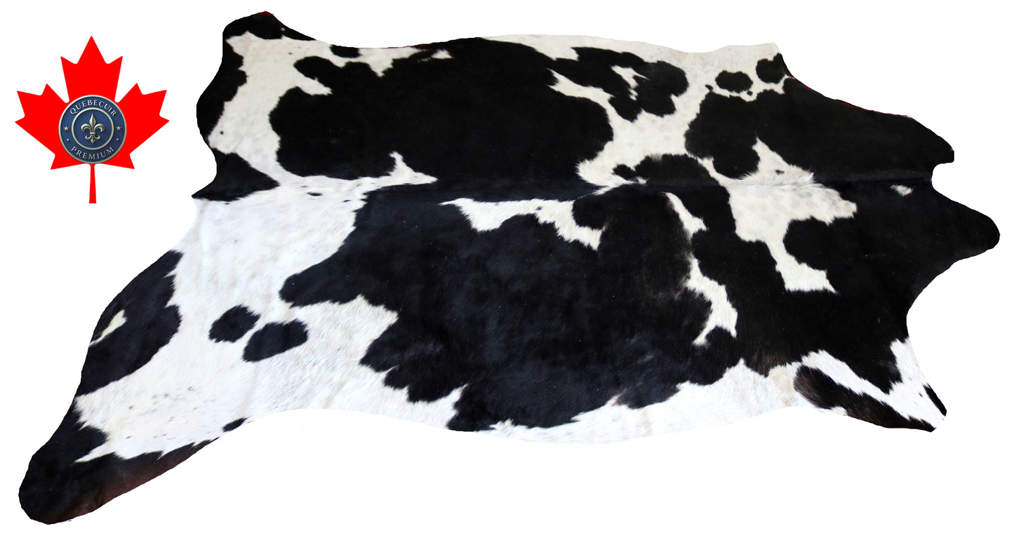 200129- Cowhide Rug Tapis Peau de Vache - Collection Quebecuir Premium