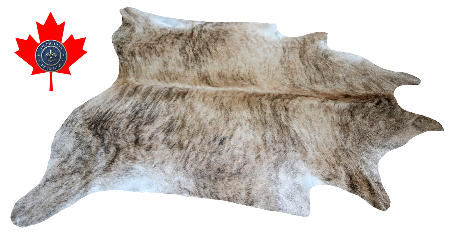 200135- Cowhide Rug Tapis Peau de Vache SUPER BIG SIZE XXXL - Collection Quebecuir Premium