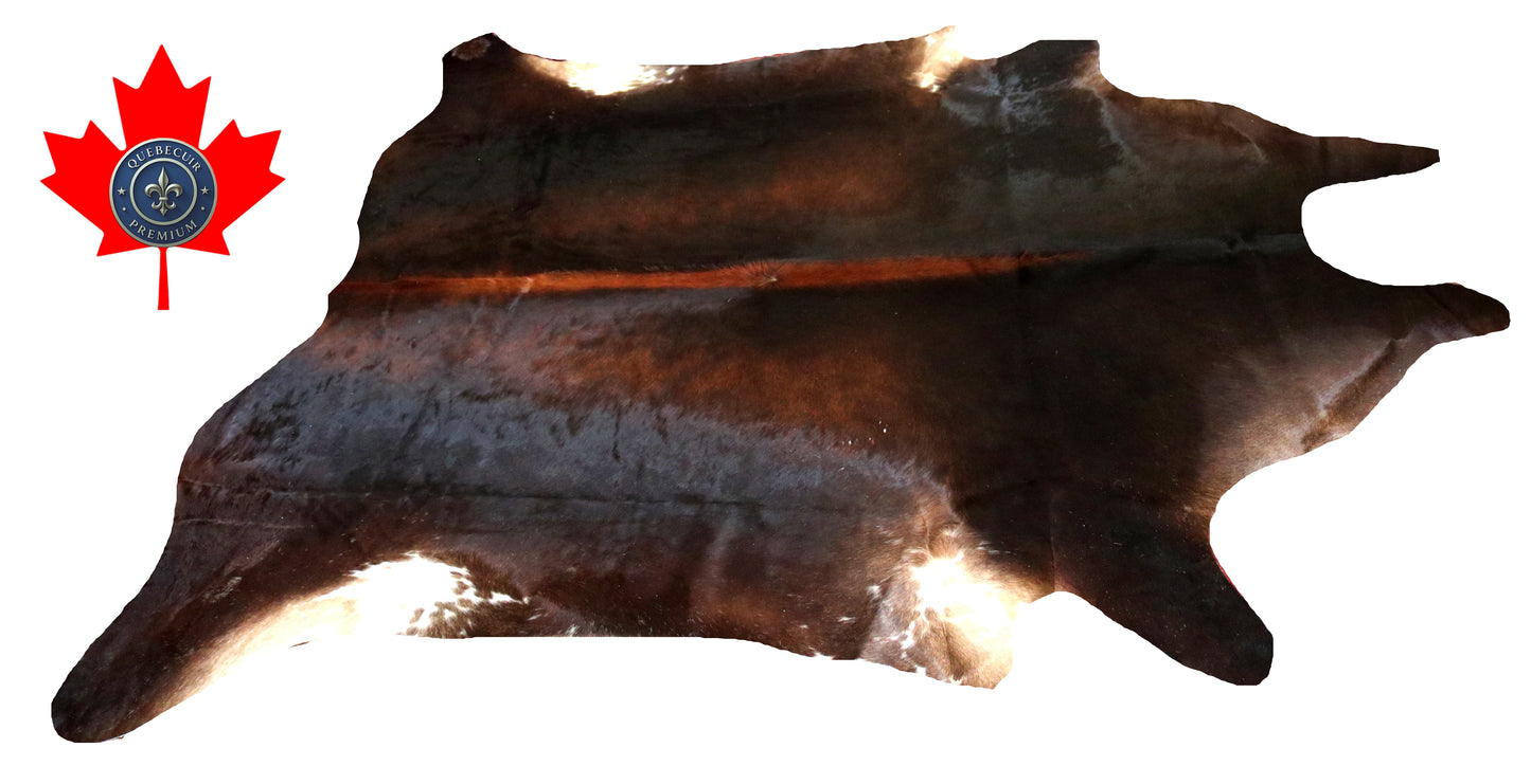 200140- Cowhide Rug Tapis Peau de Vache SUPER BIG SIZE XXXL - Collection Quebecuir Premium