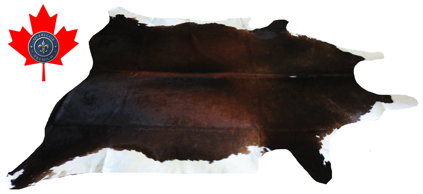 200142- Cowhide Rug Tapis Peau de Vache SUPER BIG SIZE XXXL - Collection Quebecuir Premium
