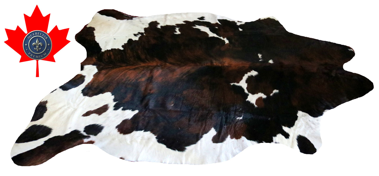 200151- Cowhide Rug Tapis Peau de Vache SUPER BIG SIZE XXXL - Collection Quebecuir Premium