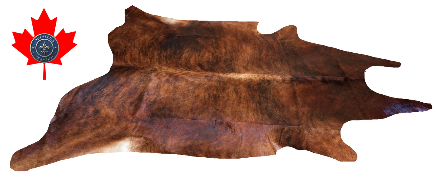 200187- Cowhide Rug Tapis Peau de Vache SUPER BIG SIZE XXXL - Collection Quebecuir Premium