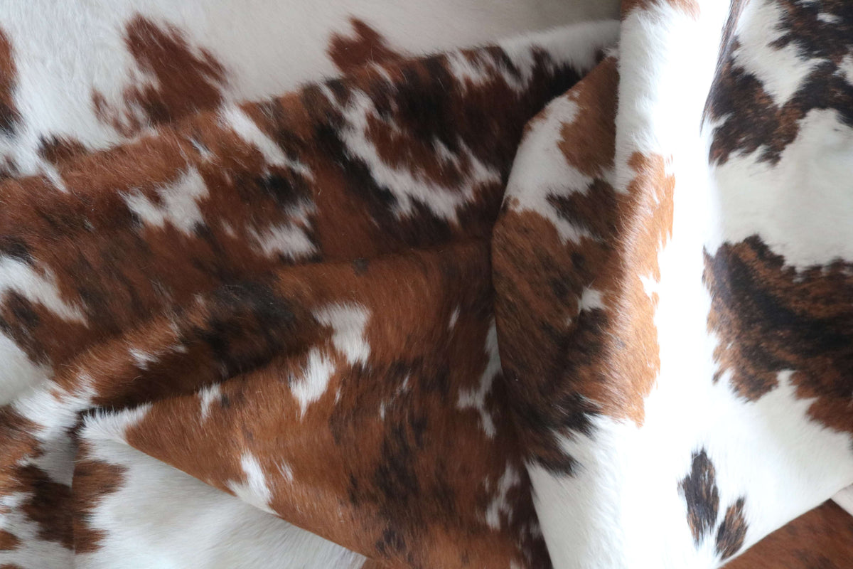 100345- SUPER BIG SIZE XXXL TRICOLOR Cowhide Rug - Quebecuir Premium Collection