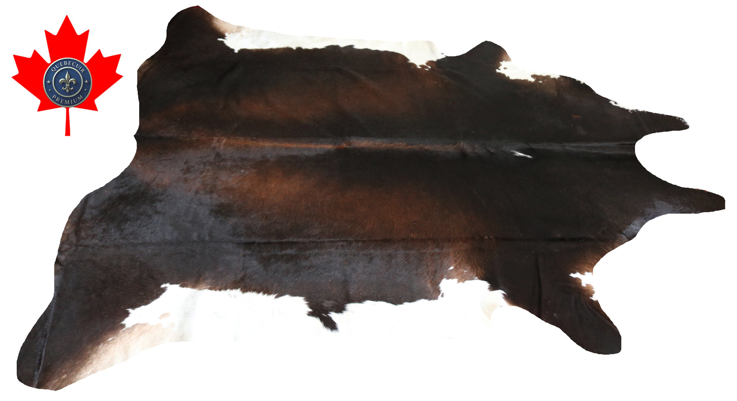 200210- Cowhide Rug Tapis Peau de Vache SUPER BIG SIZE XXXL - Collection Quebecuir Premium