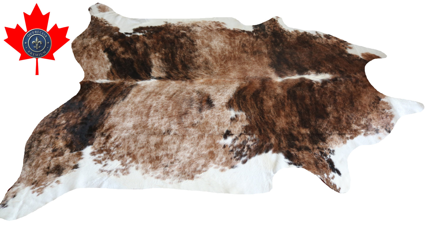 200211- Cowhide Rug Tapis Peau de Vache SUPER BIG SIZE XXXL - Collection Quebecuir Premium