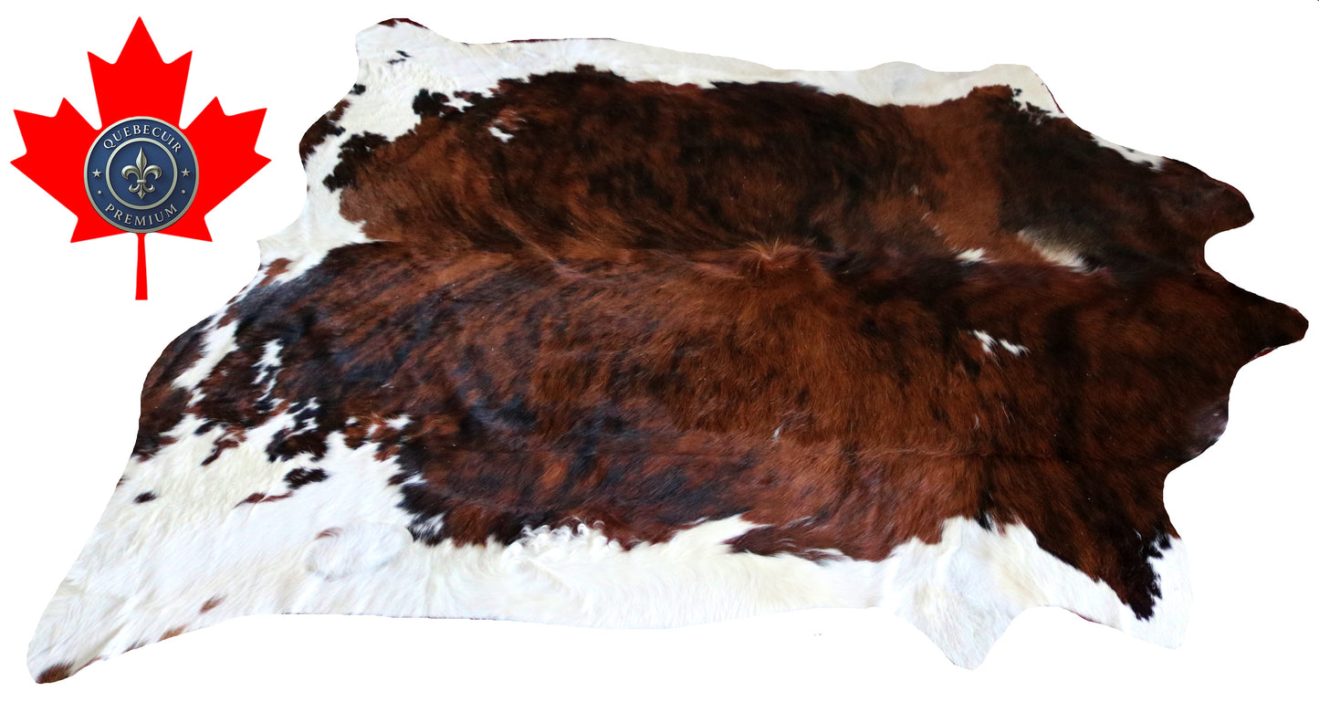 200220- Cowhide Rug Tapis Peau de Vache SUPER BIG SIZE XXXL - Collection Quebecuir Premium