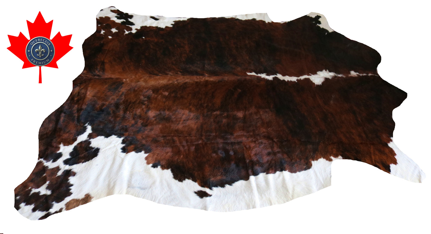 200223- Cowhide Rug Tapis Peau de Vache SUPER BIG SIZE XXXL - Collection Quebecuir Premium