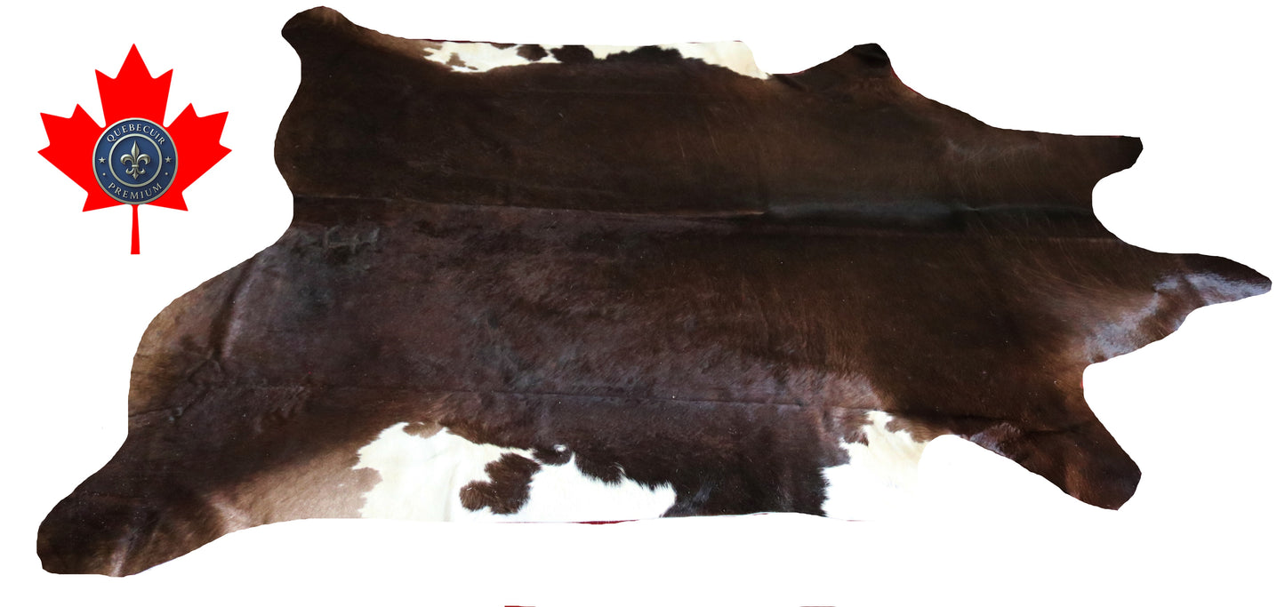 200224- Cowhide Rug Tapis Peau de Vache SUPER BIG SIZE XXXL - Collection Quebecuir Premium