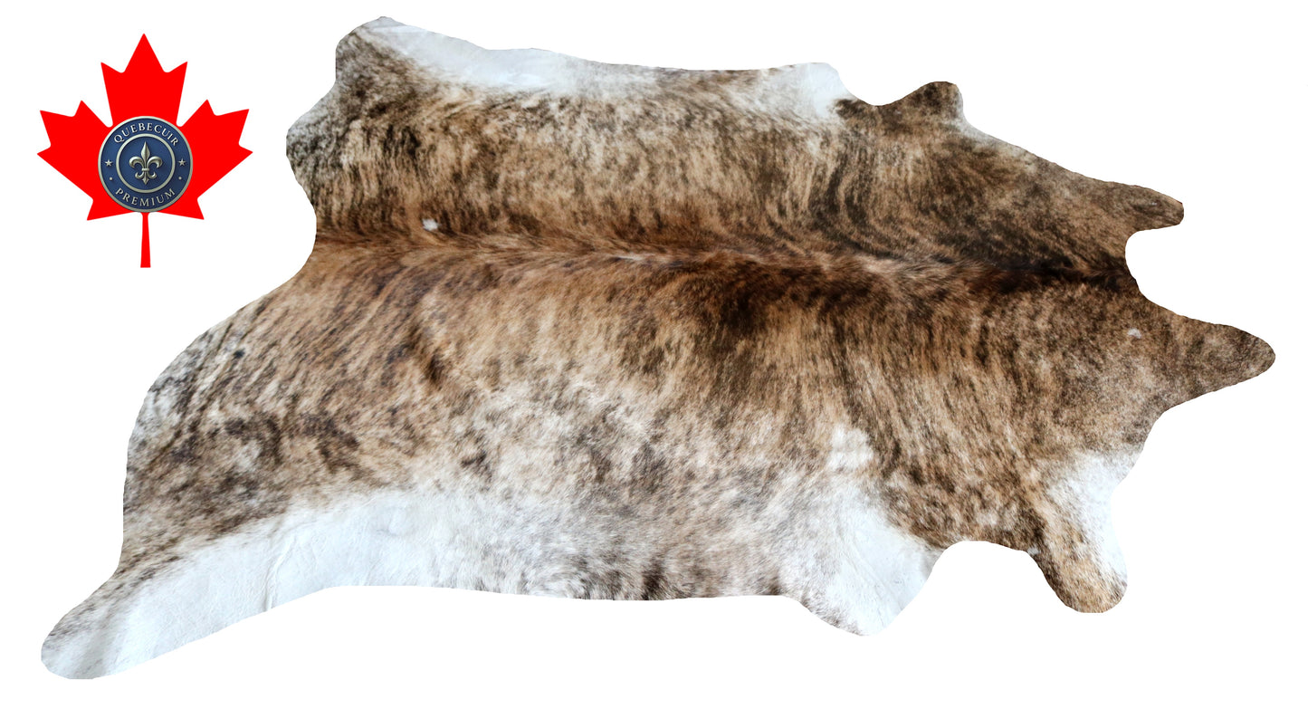 200231- Cowhide Rug Tapis Peau de Vache SUPER BIG SIZE XXXL - Collection Quebecuir Premium