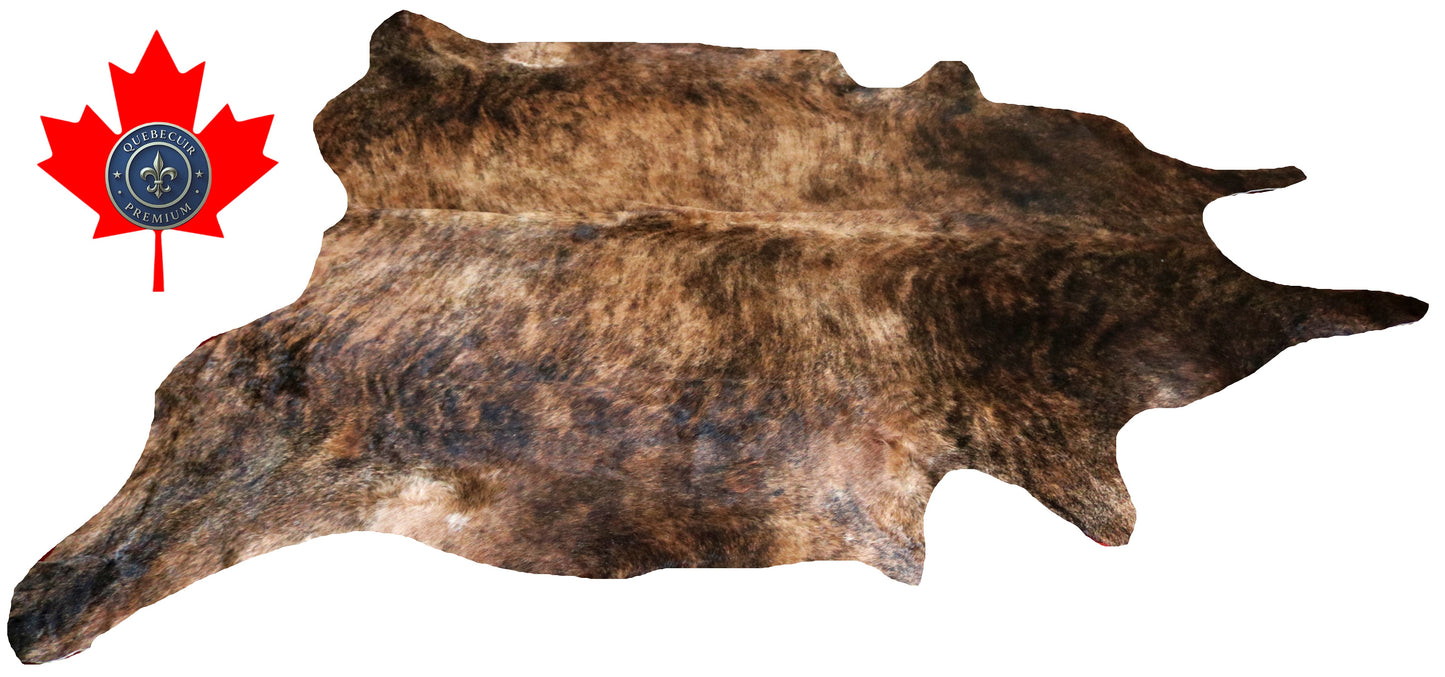 200234- Cowhide Rug Tapis Peau de Vache SUPER BIG SIZE XXXL - Collection Quebecuir Premium