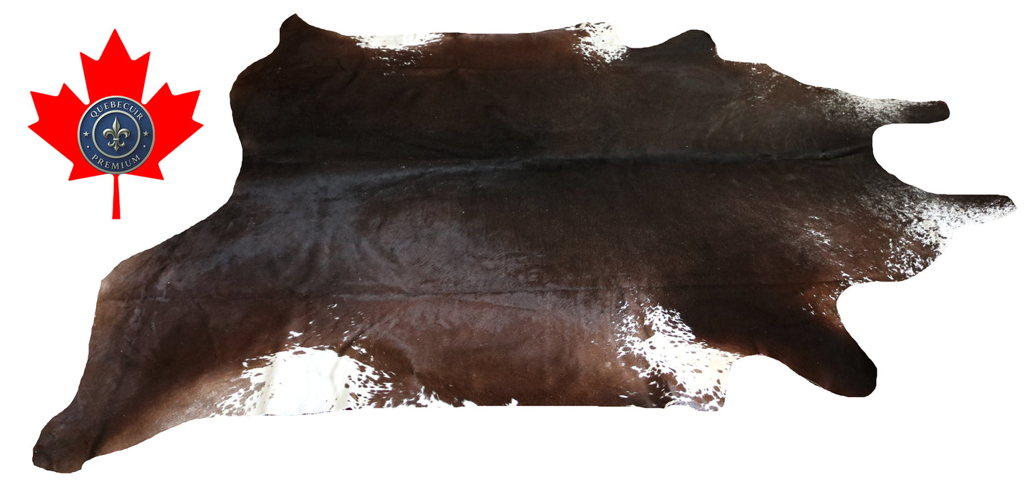 200235- Cowhide Rug Tapis Peau de Vache SUPER BIG SIZE XXXL - Collection Quebecuir Premium
