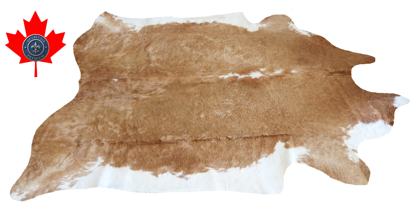 200240- Cowhide Rug Tapis Peau de Vache SUPER BIG SIZE XXXL - Collection Quebecuir Premium