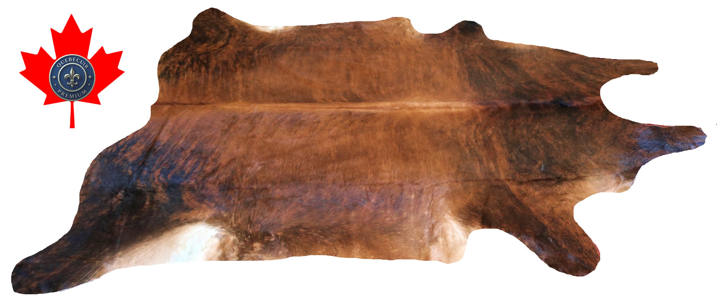 200241- Cowhide Rug Tapis Peau de Vache SUPER BIG SIZE XXXL - Collection Quebecuir Premium