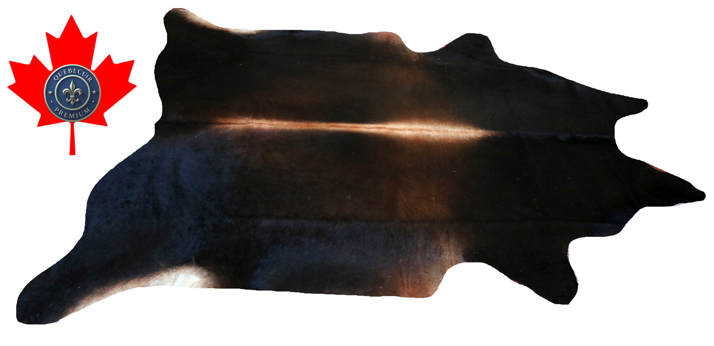 200242- Cowhide Rug Tapis Peau de Vache SUPER BIG SIZE XXXL - Collection Quebecuir Premium