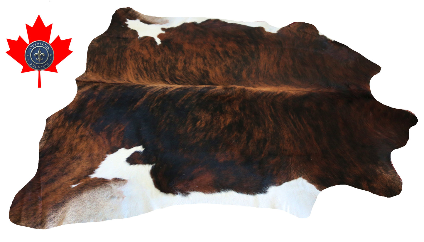 200243- Cowhide Rug Tapis Peau de Vache SUPER BIG SIZE XXXL - Collection Quebecuir Premium