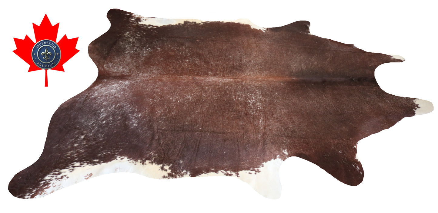 200244- Cowhide Rug Tapis Peau de Vache SUPER BIG SIZE XXXL - Collection Quebecuir Premium
