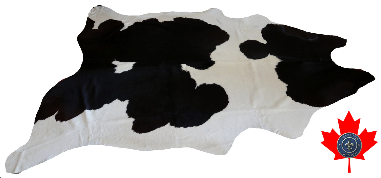 200293- Cowhide Rug Tapis Peau de Vache SUPER BIG SIZE XXXL - Collection Quebecuir Premium