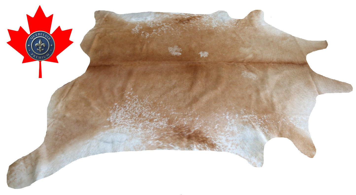 200298- Cowhide Rug Tapis Peau de Vache SUPER BIG SIZE XXXL - Collection Quebecuir Premium