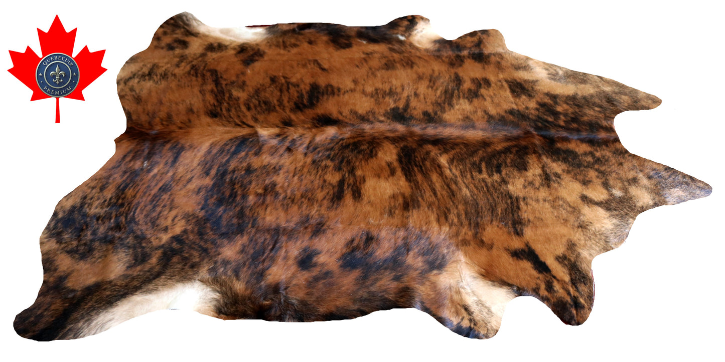 200307- Cowhide Rug Tapis Peau de Vache SUPER BIG SIZE XXXL - Collection Quebecuir Premium