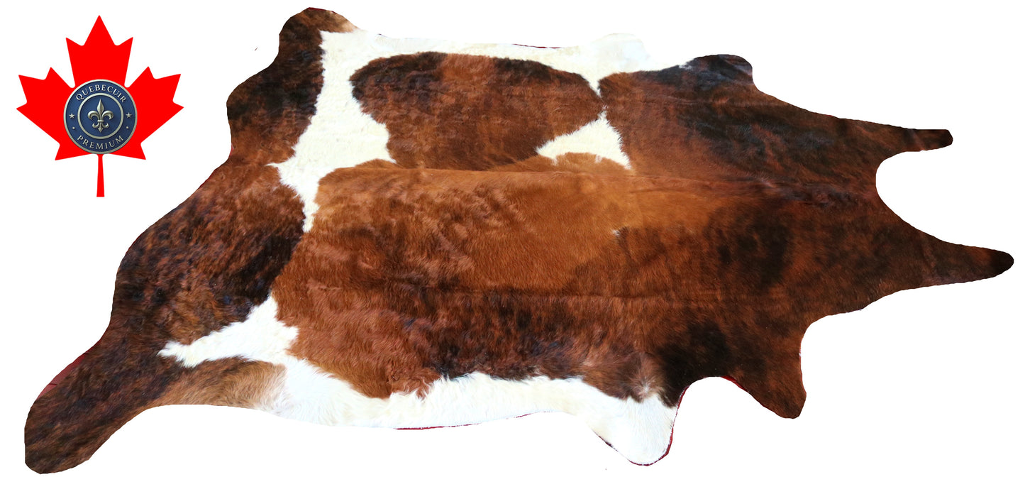 200329- Cowhide Rug Tapis Peau de Vache SUPER BIG SIZE XXXL - Collection Quebecuir Premium