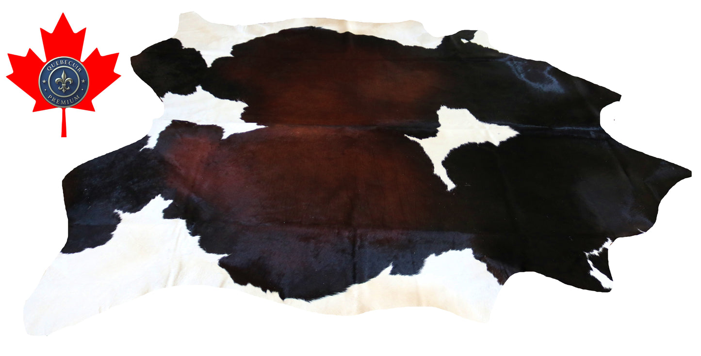 200335- Cowhide Rug Tapis Peau de Vache SUPER BIG SIZE XXXL - Collection Quebecuir Premium