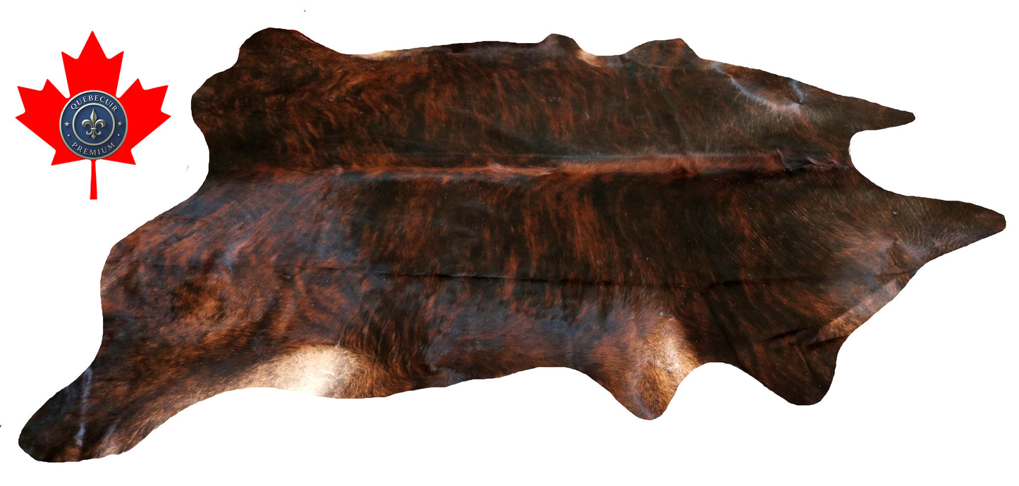 200338- Cowhide Rug Tapis Peau de Vache SUPER BIG SIZE XXXL - Collection Quebecuir Premium