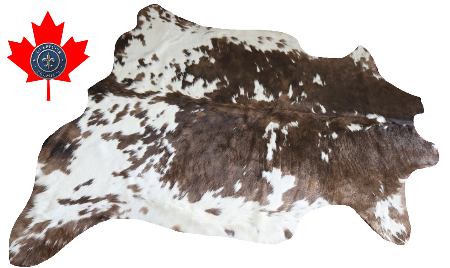 200346- Cowhide Rug Tapis Peau de Vache -Collection Quebecuir Premium