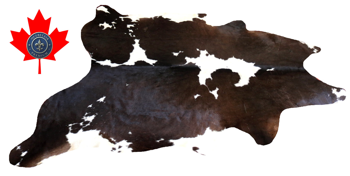 200361- Cowhide Rug Tapis Peau de Vache -Collection Quebecuir Premium