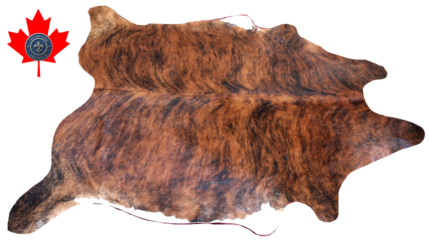 200363- Cowhide Rug Tapis Peau de Vache -Collection Quebecuir Premium